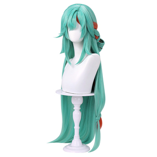 三分妄想王者荣耀少司缘原皮cos假发蝴蝶结仿真头皮顶无定金发卡