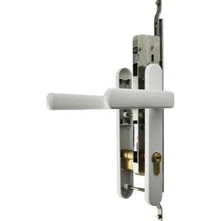 8530断桥铝合金平开门锁9235多点门锁带双面执手锁体钥匙保险锁片