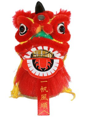 瑞狮送福佛山非遗手工醒狮摆件