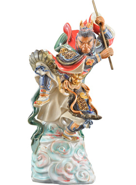 石湾陶瓷齐天大圣猴子工艺饰品