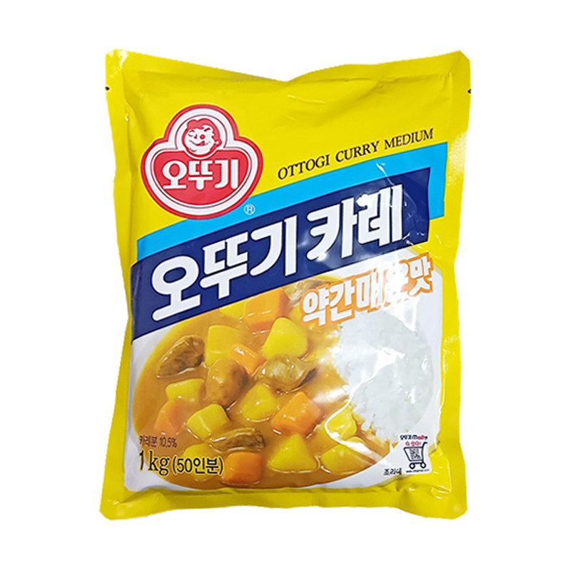 正品包邮韩国原装进口不倒翁咖喱粉微辣 奥土基咖喱酱咖喱饭用1kg