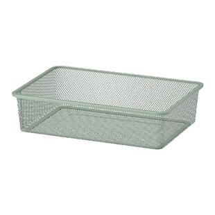 宜家国内代购 舒法特 网状储物盒42x30x10厘米大容量简约金属收纳