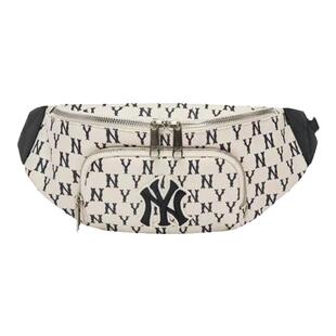 韩国MLB正品新款洋基队NY标老花男女款斜挎运动腰包胸包3AHSM012N