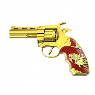 金龙全金属砸响玩具枪侧开左轮砸炮枪怀旧玩具左手轮枪砸响炮手枪