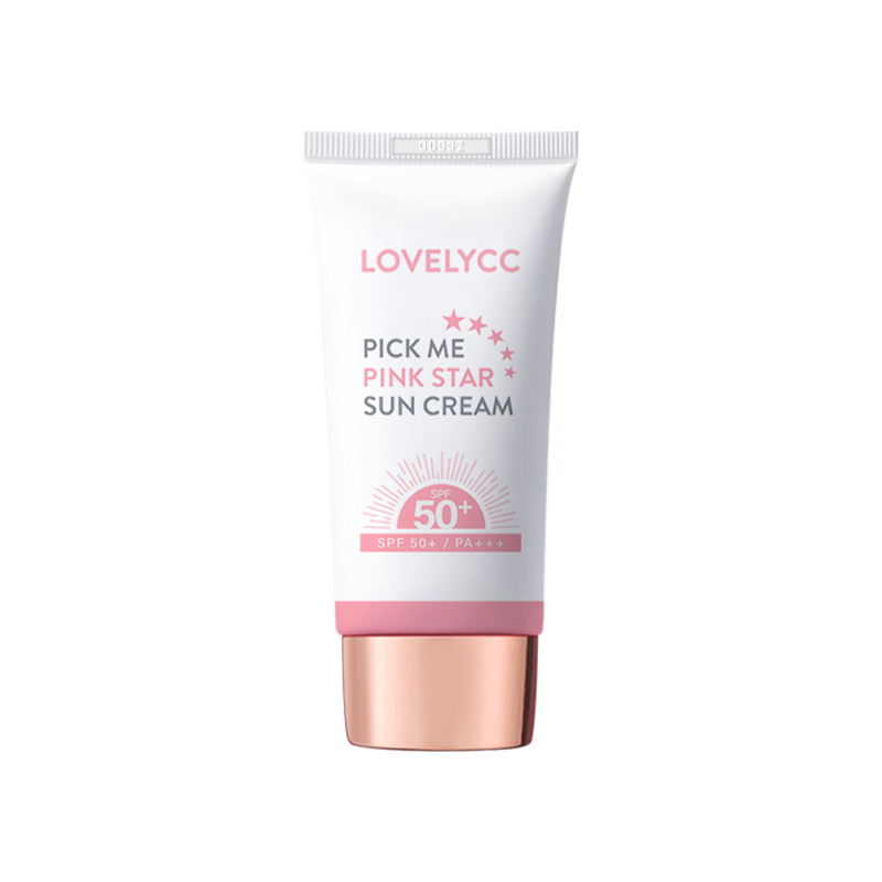LOVELYCC淡斑粉红之星防晒霜 SPF50+/PA+++ 隔离修护防紫外线50ml