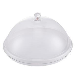 试吃盘塑料蛋糕罩透明甜品盘分格带盖点心水果展示盘品尝盘试吃盒