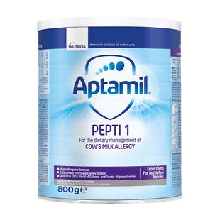 aptamil英国爱他美深度水解pepti 1段奶粉低乳糖水解特配奶粉800g