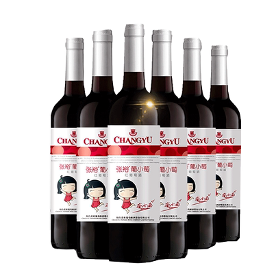 张裕红酒葡小萄甜红葡萄酒整箱