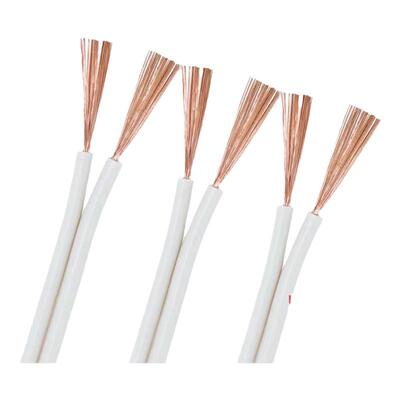 RVB纯铜白色平行线两芯0.5/0.75/1/1.5/2.5平方电源线软线广告线