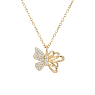 [博主推荐]SEULEMENT瑟拉蒙蝴蝶项链高级感小众设计感银配饰项链