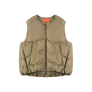 【COMMXN COMMXN】hug 2025秋冬新时髦棉质飞行鹅绒马甲外套上衣