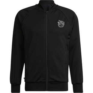 Adidas/阿迪达斯官方正品三叶草男子运动印花休闲夹克外套HL9235