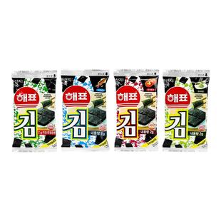 海牌海苔片芥末味原味紫菜零食儿童寿司包饭拌饭即食