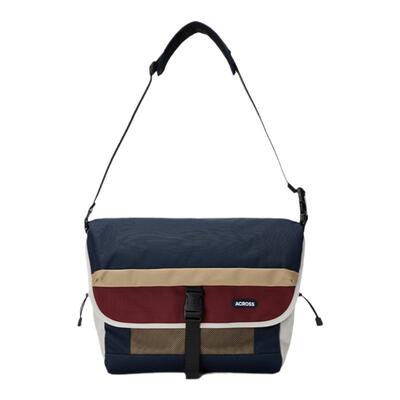 across运动骑行邮差包撞色防泼水