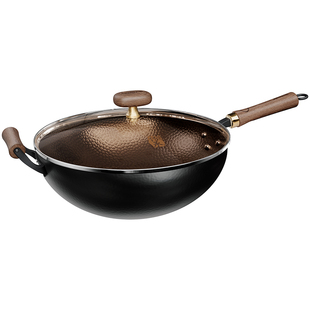 【传承匠造】九阳老式铁锅炒锅家用大肚炒菜锅无涂层官方旗舰店炊