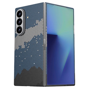 conga适用三星fold7手机壳轻薄凯夫拉芳纶碳纤维折叠屏保护套w26心系天下中轴高级商务全包磁吸防摔散热后盖