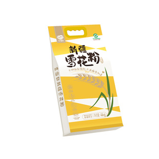 豆逸谷新疆奇台雪花粉高品质馒头包子饺子粉小麦粉中筋面粉4kg/袋