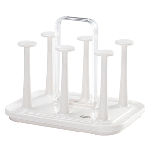 日本进口asvel奶瓶沥水架婴儿宝宝玻璃茶杯倒挂杯子架收纳置物架