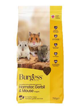 【香港直邮】英国Burgess布格斯仓鼠粮-750g 原装进口-26年9-临期