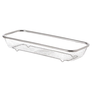 肆月304不锈钢筷子勺子收纳盒沥水架厨房台面家用新款长方形餐具