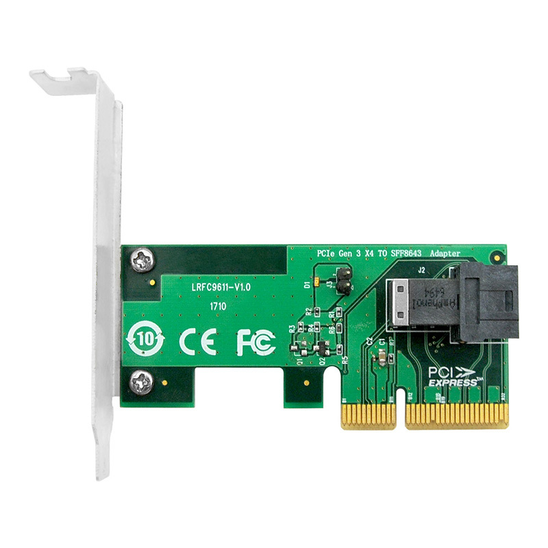 Linkreal U.2转接卡PCIe转单口U.2 NVMe固态硬盘扩展SSD LRNV9611
