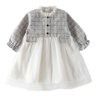 欢喜小熊女童秋冬连衣裙女宝秋季长袖裙子童装儿童秋天长裙衣服