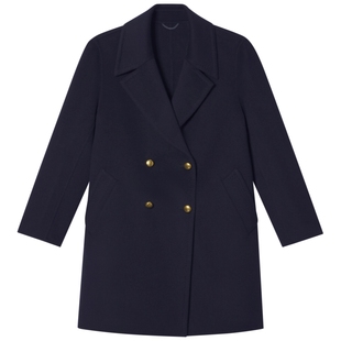 PSALTER诗篇阿拉善羊绒美丽诺羊毛双面呢大衣毛呢外套冬季款