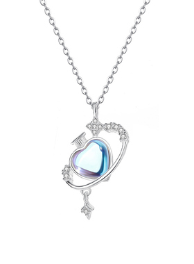 s925银月光石魔法瓶项链