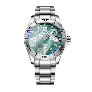 适用野狼V5.1手表贴膜水鬼男士全自动机械表V5.2屏幕保护膜防刮爆夜光潜水运动手环野狼V5.3全屏高清水凝膜