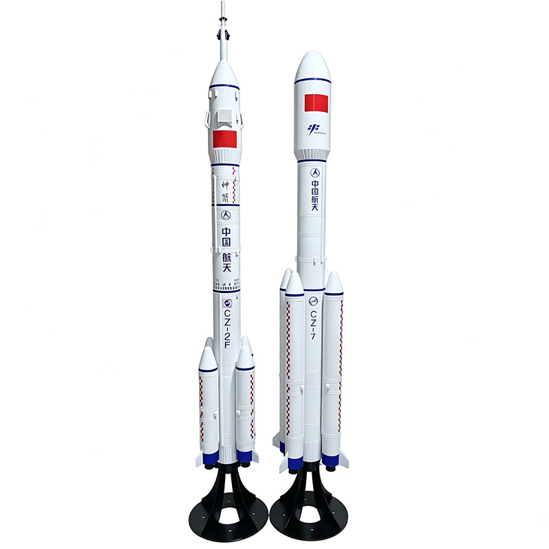 火箭模型长征系列2F5号B8十789天宫空间站卫星大型火箭科技馆模型