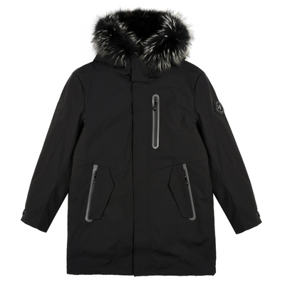 雷迪波尔中长款秋冬连帽夹克外套