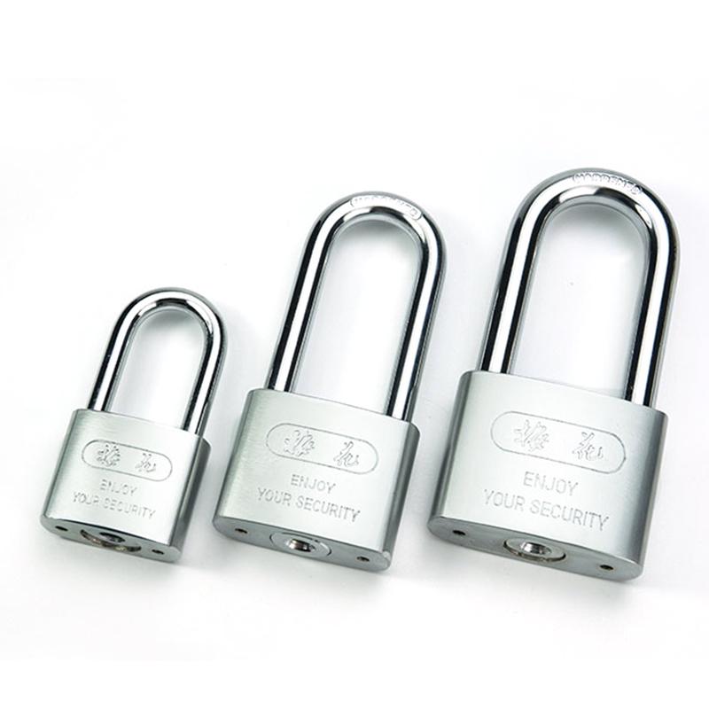 梅花锁腰圆叶片挂锁超B级叶片锁防水防盗门锁仓库大门半包梁家用