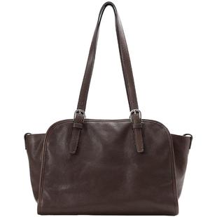 2026新款植鞣牛皮元宝保龄球包手提斜挎包复古真皮大容量通勤包女