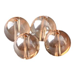 包邮金香槟水晶圆光珠diy珠帘门帘线帘风水葫芦手工材料散珠珠子