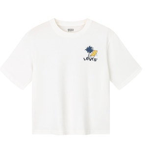 【凉感透气】Levis李维斯儿童男童短袖T恤2026夏季新款运动上衣女
