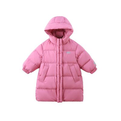 儿童中长款鹅绒服东北抗寒超厚冬