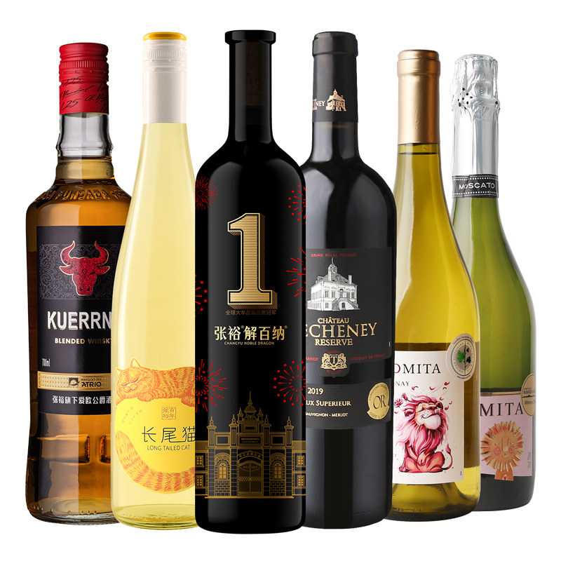 张裕六支套装解百纳珍藏红葡萄酒