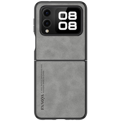 适用华为novaflips羊巴皮保护套