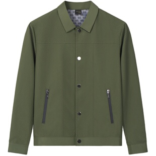 春秋季男士翻领夹克商务休闲工装外套简约日系男装2026新款春装潮