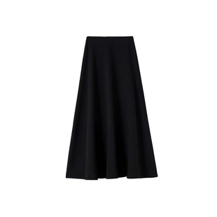 黑色包臀鱼尾半身裙2025新款女胖mm大码秋冬季a字高级感长款裙子