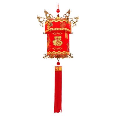 过新年灯笼挂饰喜庆中国风
