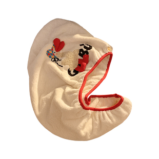 可爱加厚蝴蝶结干发帽女超强吸水速干成人洗头擦头浴帽包头发毛巾