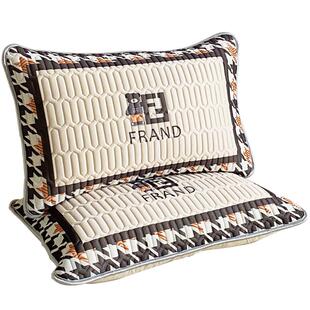 乳胶凉席枕头套枕套一对家用冰丝成人男单人枕芯内胆套48cmx74cm