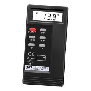 台湾泰仕K型接触式温度表热电偶测温仪模温表温度计探头TES-1310
