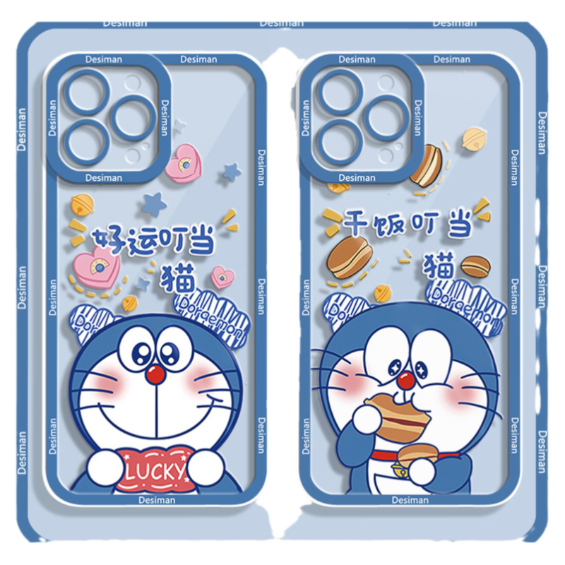 多啦a梦适用苹果14手机壳13的11软12/mate50/nova9/x80/60女reno5/4se/畅享50/iqo