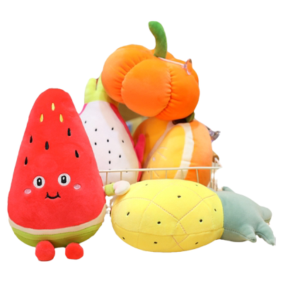 仿真水果橙子草莓娃娃机公仔玩偶