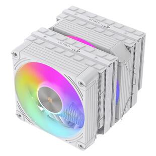 酷里奥P60T白色性能幻彩版双塔6热管全回流焊ARGB幻彩版1700/AM5