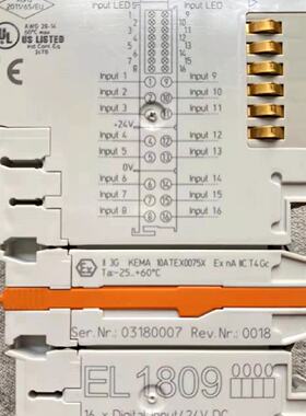 议价全新倍福模块EL1809 EL2809 EL1889 EL2889 EL3202 EL3204 EL