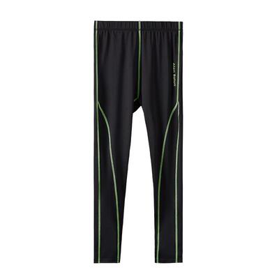 儿童紧身长裤男童跑步训练服篮