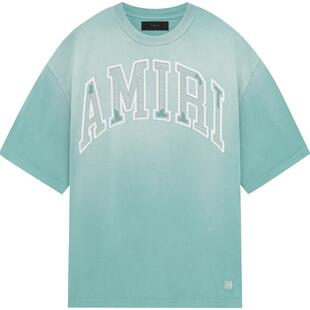 AMIRI 夏季男装 撞色LOGO印花短袖T恤